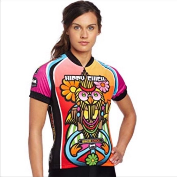 Hippy Chick Woman’s Cycling Jersey - Size L - Picture 1 of 10